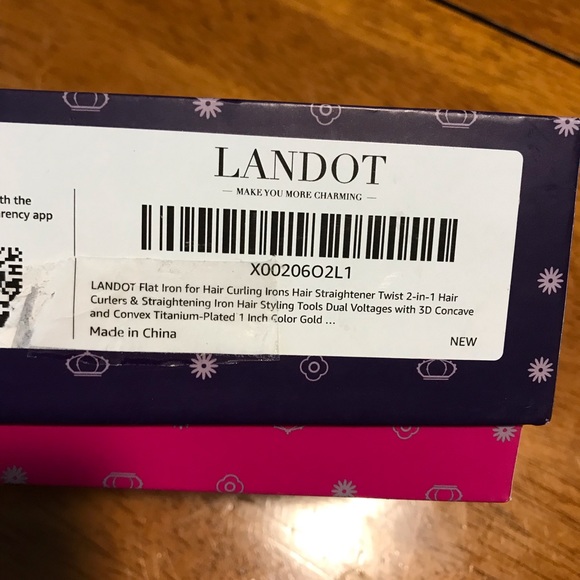 Landot Twist Curling Iron with glove & velvet bag - Picture 10 of 11